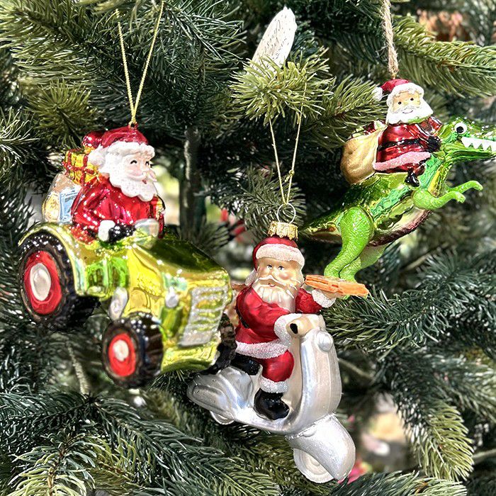 クリスマスオーナメント　乗り物サンタクロース　コンランショップ購入 クリスマスオーナメント 乗り物サンタクロース コンランショップ購入